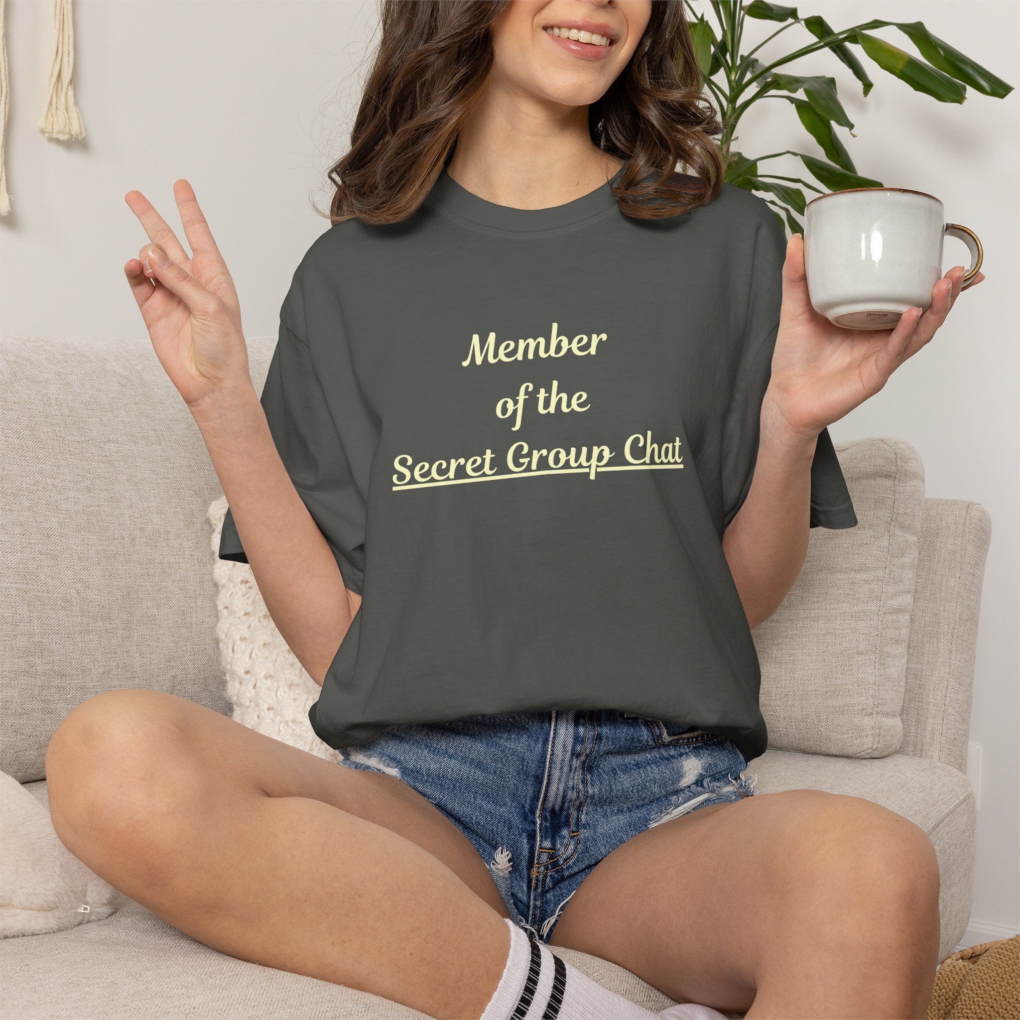 Member of the Secret Group Chat Shirt,  Friend Group Tee,  Comfort Colors  Shirt,  Girls Trip Shirt,  Snarky family tee,  Sarcastic tee