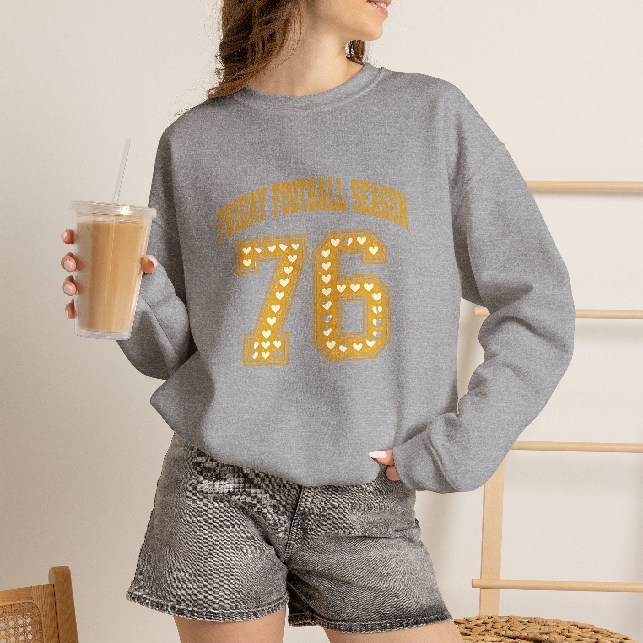 Friday Football Season Sweatshirt  Football Mom Crewneck  Varsity Game Day Sweatshirt  Fall Football Shirt  Sports Mom Sweatshirt