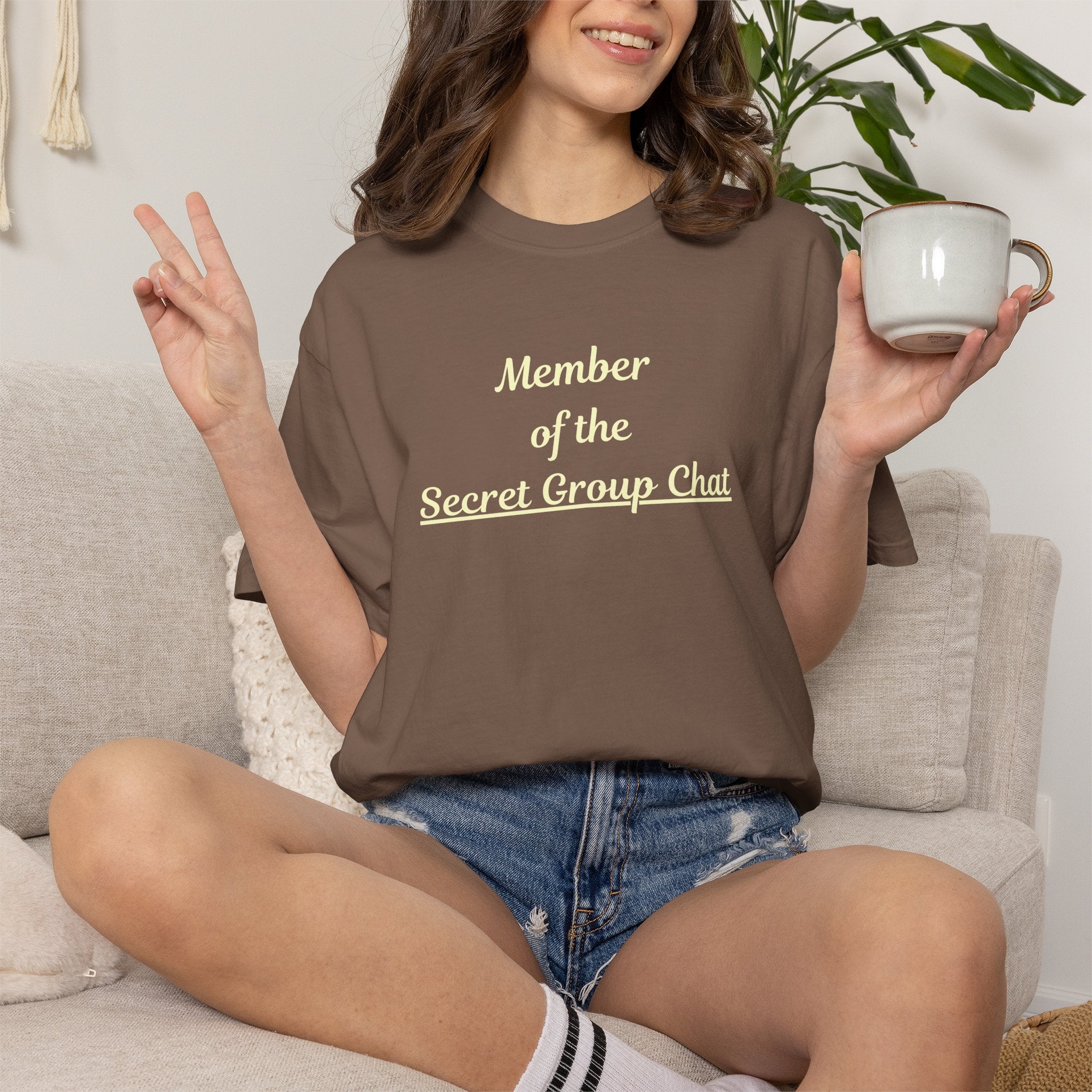 Member of the Secret Group Chat Shirt,  Friend Group Tee,  Comfort Colors  Shirt,  Girls Trip Shirt,  Snarky family tee,  Sarcastic tee