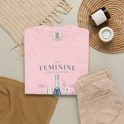 Comfort Colors Feminine Collective Shirt, Prosecco Lovers,  Girls Trip Shirt,  Book Club shirt  Champagne Graphic Shirt  Brunch Tee