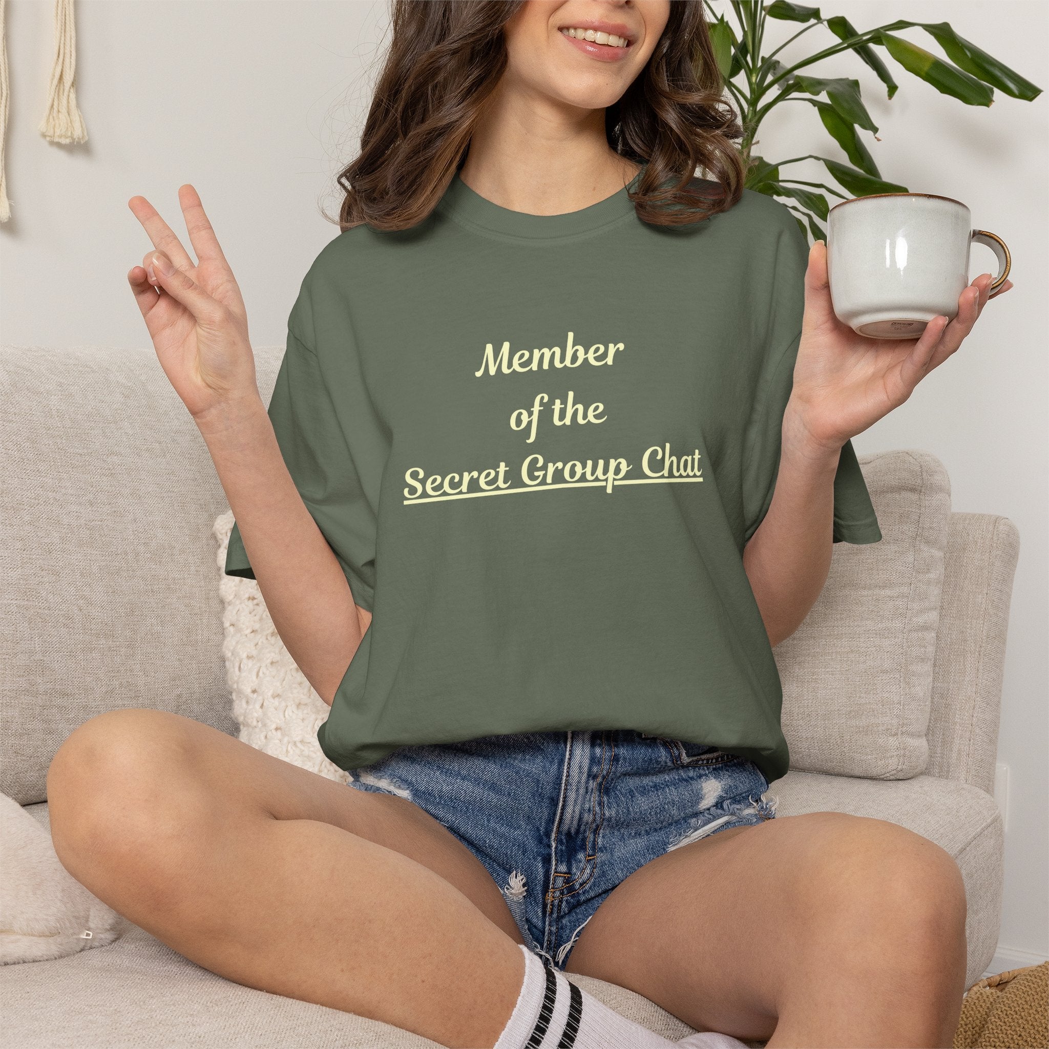 Member of the Secret Group Chat Shirt,  Friend Group Tee,  Comfort Colors  Shirt,  Girls Trip Shirt,  Snarky family tee,  Sarcastic tee