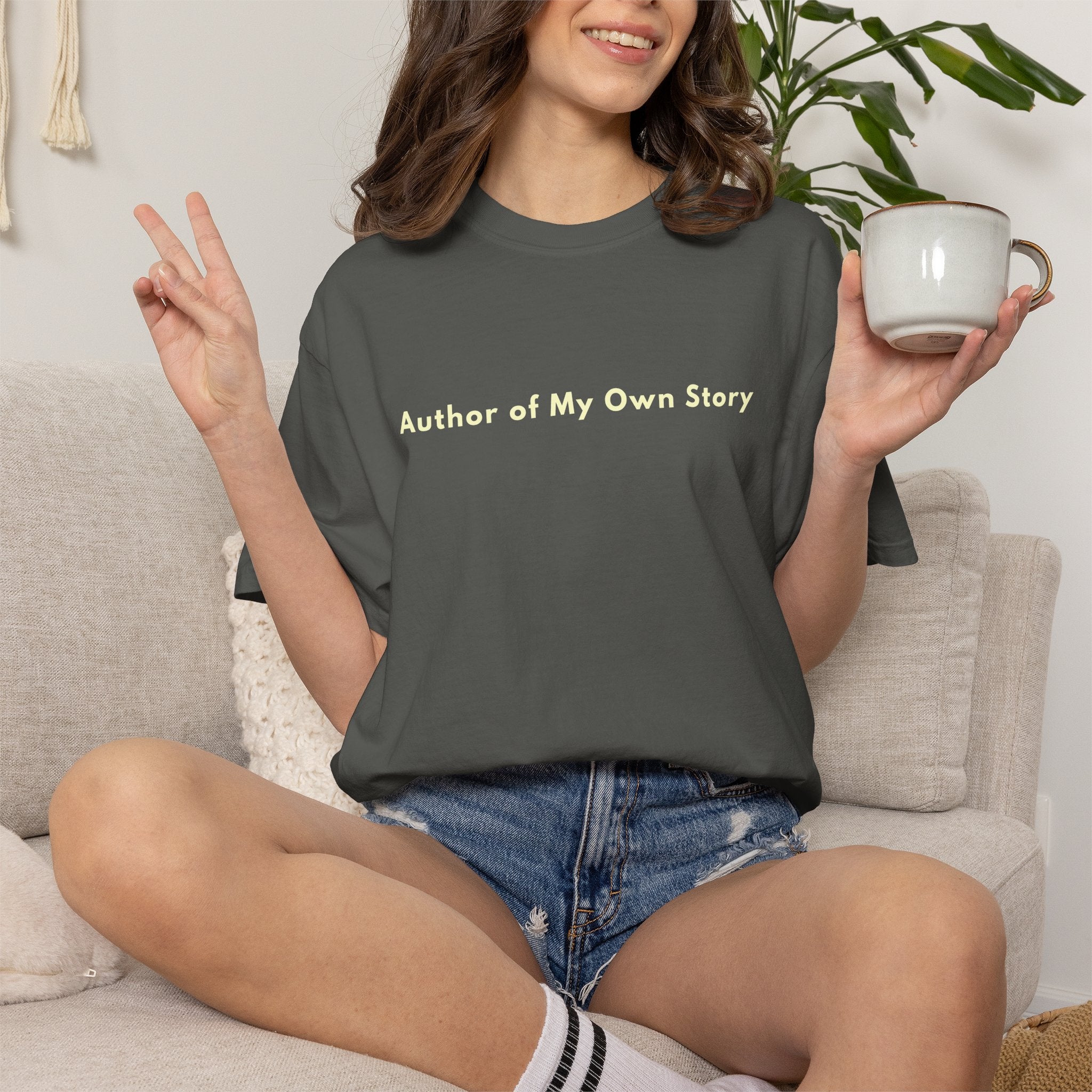 Comfort Colors Author of My Own Story  Shirt,  Inspirational Shirt,  Book Lover Shirt, Women Empowerment Viral Quote Trendy Shirt